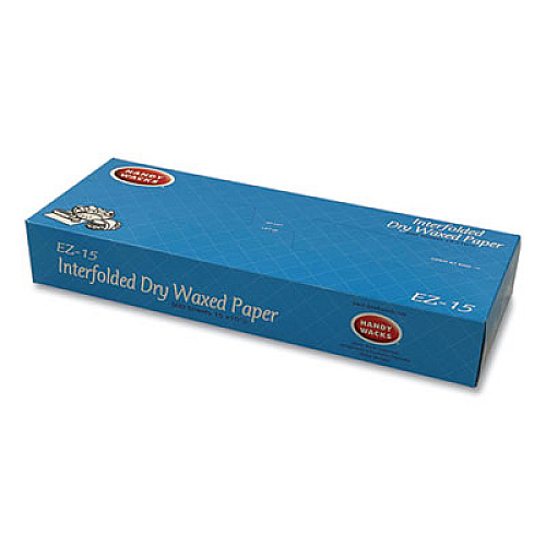 Handy Wacks Interfolded Dry Waxed Paper Deli Sheets, 10.75 x 15, 500/Box, 12 Boxes/Carton (EZ15)