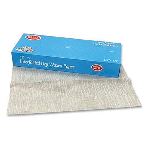 Handy Wacks Interfolded Dry Waxed Paper Deli Sheets, 10.75 x 15, 500/Box, 12 Boxes/Carton (EZ15)
