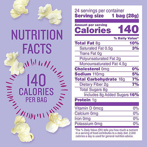 ANGIES BOOMCHICKAPOP Popcorn, Sweet and Salty, 1 oz Bag, 24/Carton (SN01213)