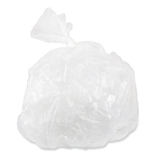 Inteplast Group Draw-Tuff Institutional Draw-Tape Can Liners, Drawstring, 23 gal, 1 mil, 38" x 28.5", Natural, 25 Bags/Roll, 6 Rolls/Carton (DTS2838N)
