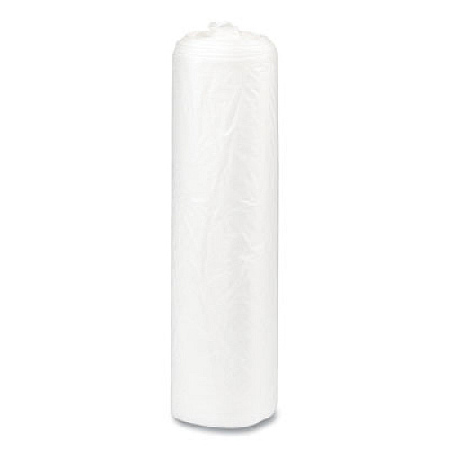 Inteplast Group High-Density Commercial Can Liners, 16 gal, 6 mic, 24" x 33", Natural, Interleaved Roll, 50 Bags/Roll, 20 Rolls/Carton (S243306N)
