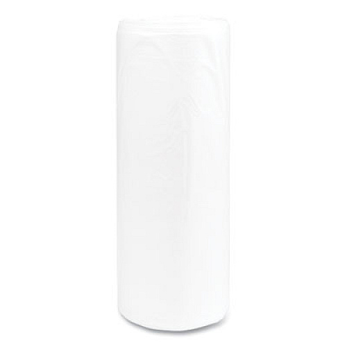 Inteplast Group High-Density Commercial Can Liners, 55 gal, 14 mic, 36" x 60", Clear, Interleaved Roll, 25 Bags/Roll, 8 Rolls/Carton (S366014N)