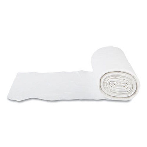 Inteplast Group High-Density Commercial Can Liners, 60 gal, 14 mic, 38" x 60", Clear, Interleaved Roll, 25 Bags/Roll, 8 Rolls/Carton (S386014N)