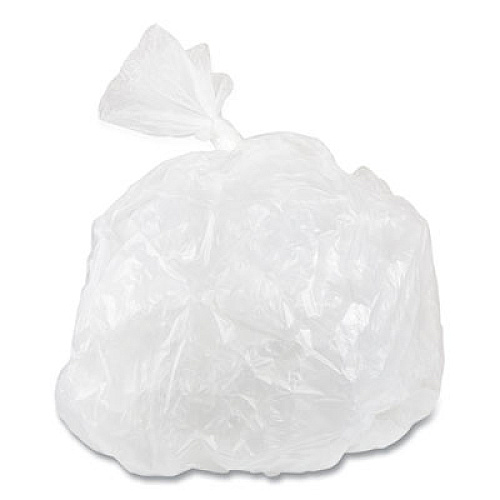 Inteplast Group Low-Density Commercial Can Liners, 60 gal, 1.15 mil, 38" x 58", Clear, Interleaved Roll, 20 Bags/Roll, 5 Rolls/Carton (SLW3858SPNS)