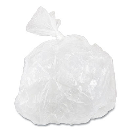 Inteplast Group High-Density Commercial Can Liner Value Pack, 30 gal, 11 mic, 30" x 36", Clear, Interleaved Roll, 25 Bags/Roll, 20 Rolls/CT (VALH3037N13)