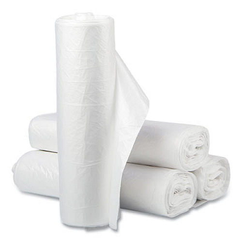 Inteplast Group High-Density Commercial Can Liner Value Pack, 60 gal, 12 mic, 38" x 58", Clear, Interleaved Roll, 25 Bags/Roll, 8 Rolls/CT (VALH3860N14)
