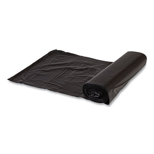 Inteplast Group High-Density Commercial Can Liner Value Pack, 56 gal, 19 mic, 43" x 46", Black, Interleaved Roll, 25 Bags/Roll, 6 Rolls/CT (VALH4348K22)