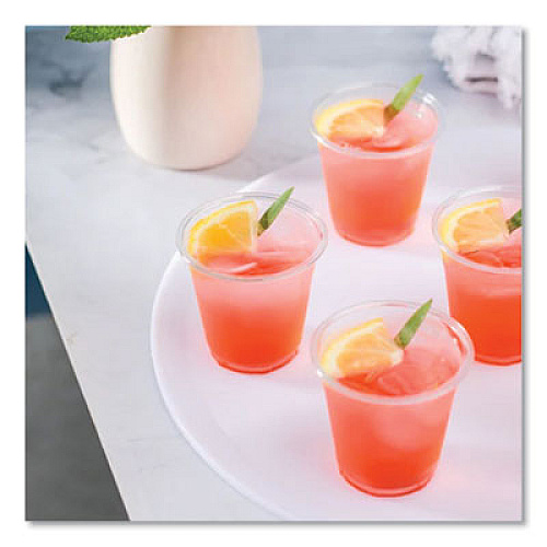 Karat PET Plastic Cups, 3 oz, Clear, 2,500/Carton (CKC3)