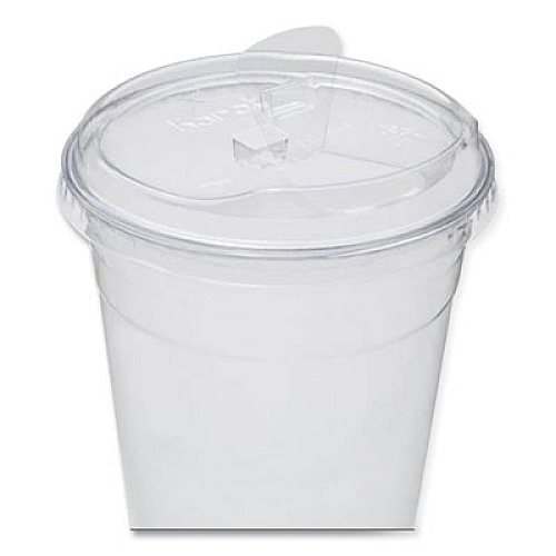 Karat PET Lids, Strawless Sipper, Fits 12 oz to 24 oz Cold Cups, Plastic, Clear, 1,000/Carton (CKC626TSSH)