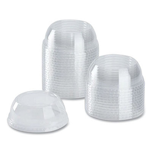 Karat PET Lids, Wide Opening Dome, Fits 12 oz to 24 oz Cold Cups, Plastic, Clear, 1,000/Carton (CKDL626WH)