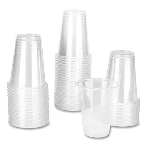 Karat PET Plastic Cups, 7 oz, Clear, 1,000/Carton (CKC7)
