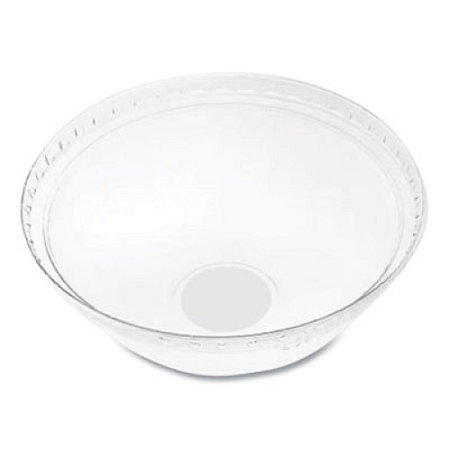 Karat PET Lids, Dome Lid, Fits 32 oz Cold Cups, Plastic, Clear, 500/Carton (CKDL107)