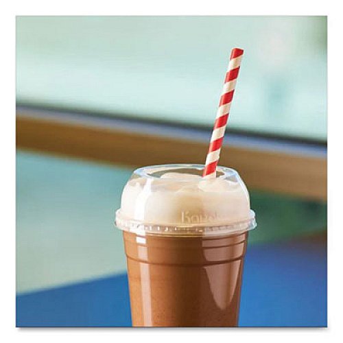 Karat PET Lids, Wide Opening Dome, Fits 12 oz to 24 oz Cold Cups, Plastic, Clear, 1,000/Carton (CKDL626WH)