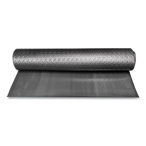 Crown Tuff-Spun Foot-Lover Diamond Surface Mat, Rectangular, Black Diamond Embossed Surface, 24" x 36" (FL2436KD)