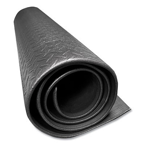 Crown Tuff-Spun Foot-Lover Diamond Surface Mat, Rectangular, Black Diamond Embossed Surface, 24" x 36" (FL2436KD)