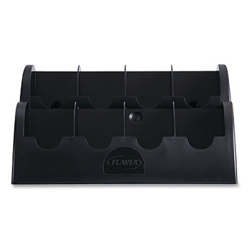 FLAVIA Small Merchandiser, 8 Compartments, 13.6 x 13 x 4.4, Black (25200000)