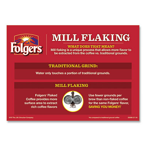Folgers Coffee Filter Packs, Classic Roast, .9 oz, 10 Filters/Pack, 4 Packs/Carton (06239)