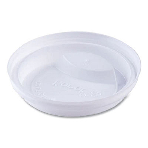 Karat Hot Cup Lids, Sipper Lid, Fits 10 oz to 24 oz Hot Cups, Plastic, White, 1,000/Carton (CKDL516WPP)