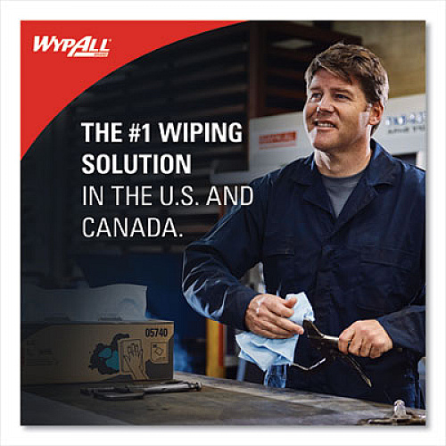 WypAll L40 Towels, Jumbo Roll, 12.5 x 12.2, White, 750/Roll (05007)