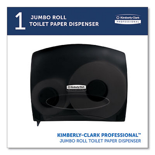 Kimberly-Clark Professional* JRT Jr. Escort Jumbo Bathroom Tissue Dispenser, 13.33 x 5.75 x 16, Smoke (09507)