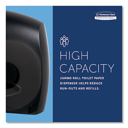Kimberly-Clark Professional* JRT Jr. Escort Jumbo Bathroom Tissue Dispenser, 13.33 x 5.75 x 16, Smoke (09507)
