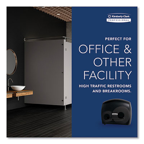 Kimberly-Clark Professional* JRT Jr. Escort Jumbo Bathroom Tissue Dispenser, 13.33 x 5.75 x 16, Smoke (09507)
