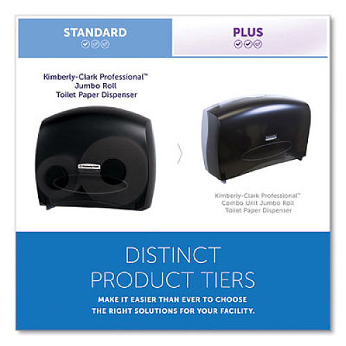Kimberly-Clark Professional* JRT Jr. Escort Jumbo Bathroom Tissue Dispenser, 13.33 x 5.75 x 16, Smoke (09507)