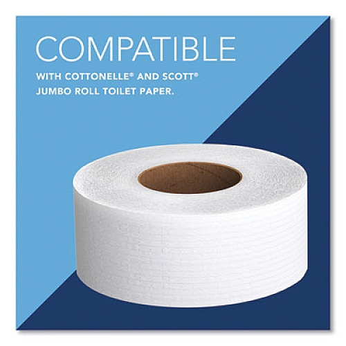 Kimberly-Clark Professional* Cored JRT Jumbo Combination Tissue Dispenser, 20.4 x 5.8 x 13.1, Smoke/Gray (09551)