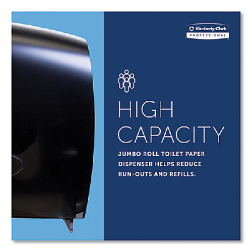 Kimberly-Clark Professional* Cored JRT Jumbo Combination Tissue Dispenser, 20.4 x 5.8 x 13.1, Smoke/Gray (09551)