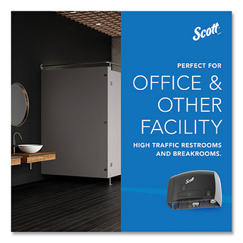 Scott Essential Coreless Jumbo Roll Tissue Dispenser for Business, 14.25 x 6 x 9.75, Black (09602)