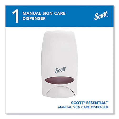 Scott Essential Manual Skin Care Dispenser, 1,000 mL, 5 x 5.25 x 8.38, White (92144)