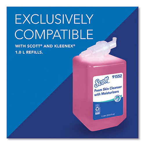 Scott Essential Manual Skin Care Dispenser, 1,000 mL, 5 x 5.25 x 8.38, White (92144)