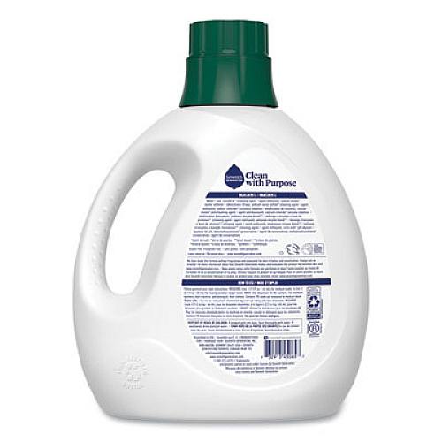 Seventh Generation Natural Liquid Laundry Detergent, Fragrance Free, 135 oz Bottle (45065)