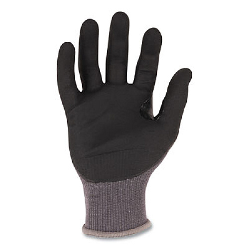ergodyne ProFlex 7043 ANSI A4 Nitrile Coated CR Gloves, EN388: 4X42D, 9" Long, Medium, Gray, 12 Pairs (10513)