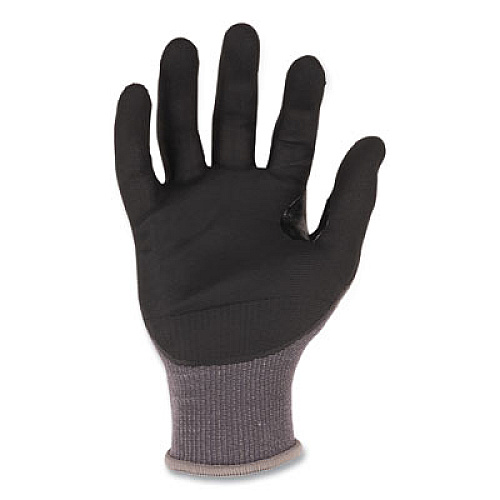 ergodyne ProFlex 7043 ANSI A4 Nitrile Coated CR Gloves, EN388: 4X42D, 9" Long, Large, Gray, Pair (10524)