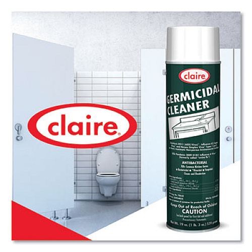 Claire Germicidal Cleaner, Floral Scent, 19 oz Aerosol Spray (873EA)