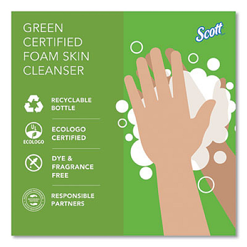 Scott Essential Green Certified Foam Skin Cleanser Refill, Unscented, 1 L (91565)