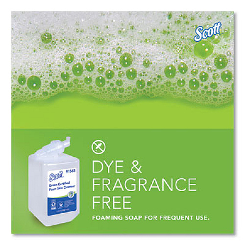 Scott Essential Green Certified Foam Skin Cleanser Refill, Unscented, 1 L (91565)