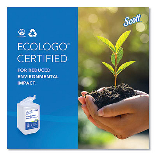 Scott Essential Green Certified Foam Skin Cleanser Refill, Unscented, 1 L, 6/Carton (91565CT)