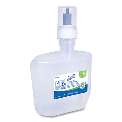 Scott Essential Green Certified Foam Skin Cleanser Refill, Unscented, 1,200 mL, 2/Carton (91591)