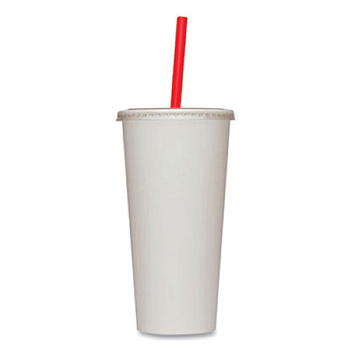 Karat PET Lids, Flat Lid, Fits 12 oz to 22 oz Cold Cups, Plastic, Clear, 1,000/Carton (CKCL90)