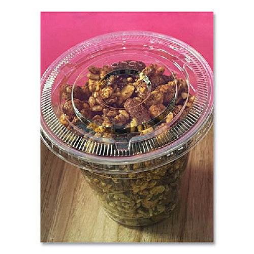 Karat PET Lids, No Hole Flat Lid, 12 oz to 24 oz Cold Cups, Plastic, Clear, 1,000/Carton (CKC626TSNH)