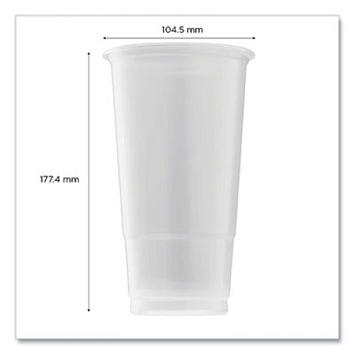 Karat PolyPro (PP) Cups, 32 oz, Plastic, Translucent, 600/Carton (CKPP32)