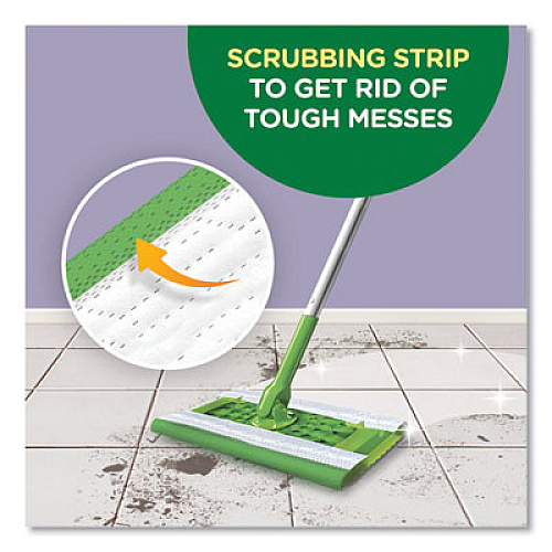 Swiffer Wet Refill Cloths, 8 x 10, Gain Original Scent, White, 24/Box, 6 Boxes/Carton (83052)