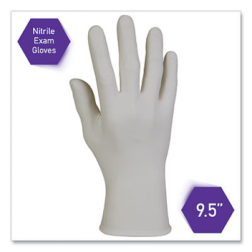 Kimtech STERLING Nitrile Exam Gloves, Powder-Free, Small, 3.5 mil Thick, 9.5" Long, Sterling Gray, 200/Box (50706)