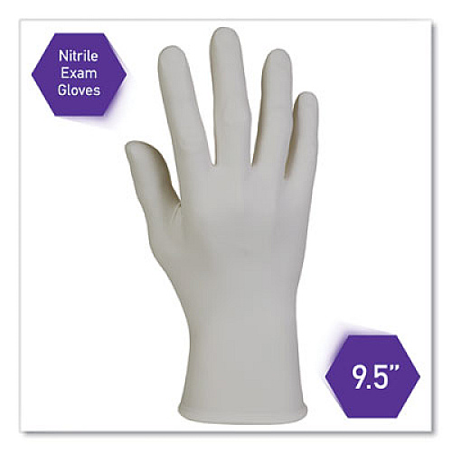 Kimtech STERLING Nitrile Exam Gloves, Powder-Free, X-Large, 3.5 mil Thick, 9.5" Long, Sterling Gray, 170/Box (50709)