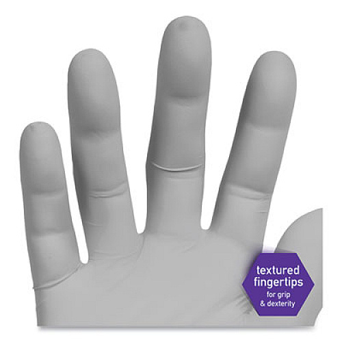 Kimtech STERLING Nitrile Exam Gloves, Powder-Free, X-Large, 3.5 mil Thick, 9.5" Long, Sterling Gray, 170/Box (50709)