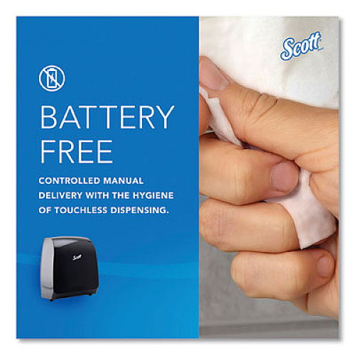 Scott Pro Mod Manual Hard Roll Towel Dispenser, 12.66 x 9.18 x 16.44, Smoke (34346)