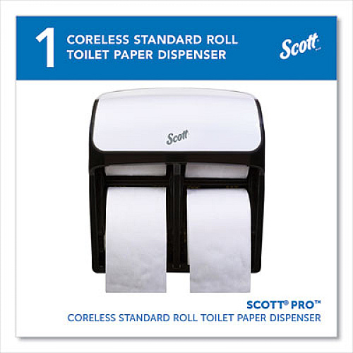 Scott Pro High Capacity Coreless SRB Tissue Dispenser, 11.25 x 6.31 x 12.75, White (44517)