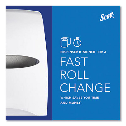 Scott Essential Manual Hard Roll Towel Dispenser, 13.06 x 11 x 16.94, White (46254)